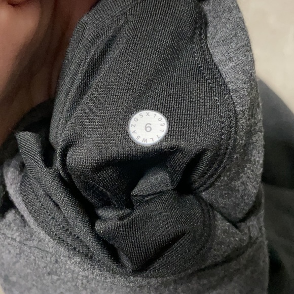 lululemon take it easy pant sz 6 HEATHERED BLACK - Picture 8 of 9